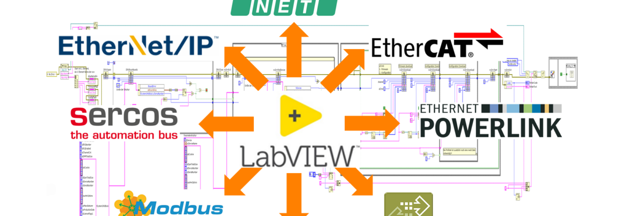 Connecting LabVIEW to Profinet, Ethernet/IP, EtherCAT and other Real-Time-Ethernet Fieldbusses